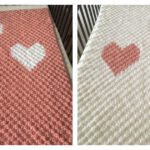 C2C Hearts Blanket Free Crochet Pattern