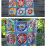 Spinning Top Blanket Free Crochet Pattern