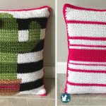 Crochet Cactus Pillow Free Pattern
