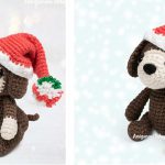 Amigurumi Christmas Puppy Hat Free Crochet Pattern