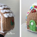 Crochet Christmas Gingerbread House ornaments Free Pattern
