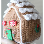 Crochet Christmas Gingerbread House Free Pattern