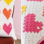 8-bit Love Pillow Free Crochet Pattern