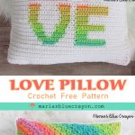 Crochet Love Pillow free Pattern