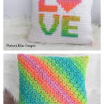 Love Pillow Cover Free Crochet Pattern