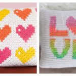 Love Pillow Cover Free Crochet Patterns