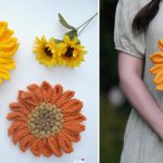Crochet Sunflower Free Pattern