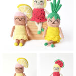 Amigurumi Fruit Girls Free Crochet Pattern