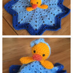 Cute Duck Security Blanket Free Crochet Pattern