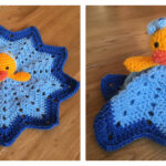 Cute Duck Security Blanket Free Crochet Pattern