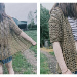 Shell Boho Cardigan Free Crochet Pattern and Video Tutorial