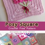 Posy Square Free Crochet Pattern