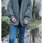 Braided Cardigan Sweater Free Crochet Pattern