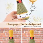 Crochet Champagne Bottle Amigurumi Free Pattern