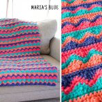 Crochet Chevron and Waves Blanket Free Pattern