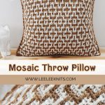 Mosaic Crochet Throw Pillow Free Pattern