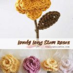 Lovely Long Stem Roses Crochet Free Pattern
