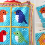 Crochet c2c Bird Blanket Free Pattern