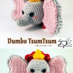 Dumbo  TsumTsum Crochet Free Pattern