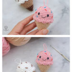 Ice Cream Amigurumi Crochet Free Pattern and Video Tutorial