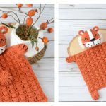 Tiger Lovey Security Blanket Free Crochet Pattern