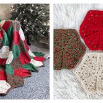 Christmas Hexagon Blanket Free Crochet Pattern
