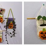 Pumpkin Pocket Wall Hang Free Crochet Pattern
