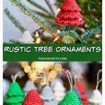 Rustic Tree Ornaments Free Crochet Pattern