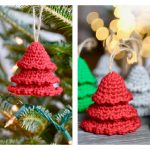 Rustic Tree Ornaments Free Crochet Pattern