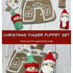 Christmas Finger Puppet Set Free Crochet Pattern