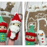 Christmas Finger Puppet Set Free Crochet Pattern