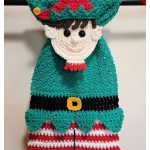 Elf Kitchen Towel Free Crochet Pattern