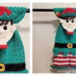 Elf Kitchen Towel Free Crochet Pattern