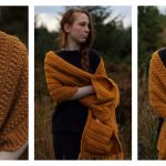 Fall Pocket Shawl Free Crochet Pattern and Video Tutorial