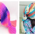 Mermaid Tail Slouch Hat Free Crochet Pattern