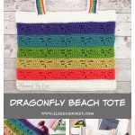 Dragonfly Beach Tote Free Crochet Pattern