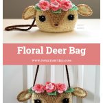 Floral Deer Bag Free Crochet Pattern
