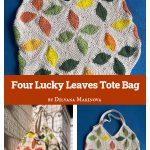 Four Lucky Leaves Tote Bag Free Crochet Pattern