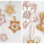 Blooming Stars Christmas Ornament Free Crochet Pattern