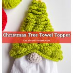 Christmas Tree Towel Topper Free Crochet Pattern