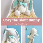 Cory the Giant Bunny Free Crochet Pattern