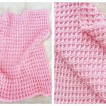 Double Waffle Baby Blanket Free Crochet Pattern