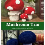 Mushroom Trio Free Crochet Pattern