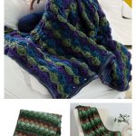 Forest Fans Afghan Free Crochet Pattern