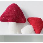 Toadstool Pillows Free Crochet Pattern