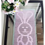 Bunny Table Runner Free Crochet Pattern and Video Tutorial