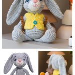 Bunny with a Basket of Eggs Free Crochet Pattern