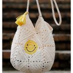 Smiley Granny Square Bag Free Crochet Pattern