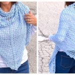 Spring Triangle Shawl Free Crochet Pattern