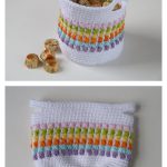 Vibrant Puffs Candy Basket Free Crochet Pattern